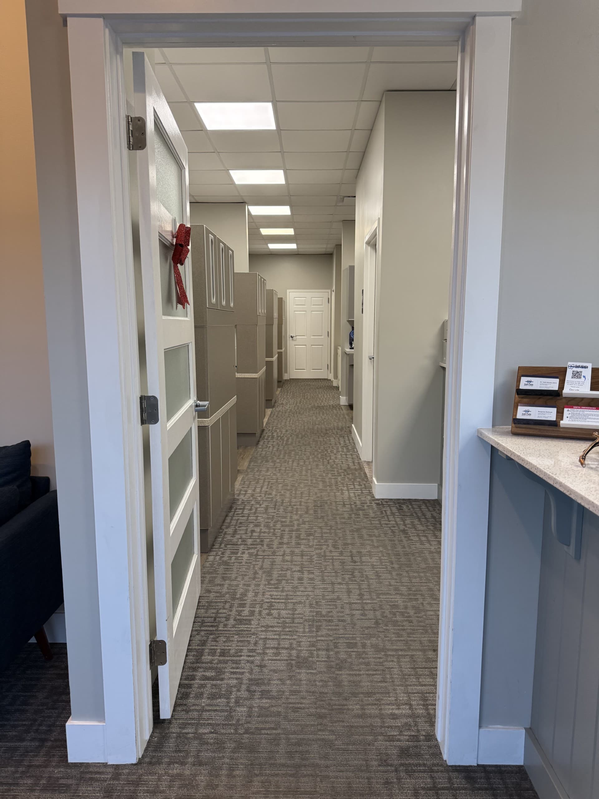 Hallway inside Salt Flats Dentistry South Bangerter in Riverton