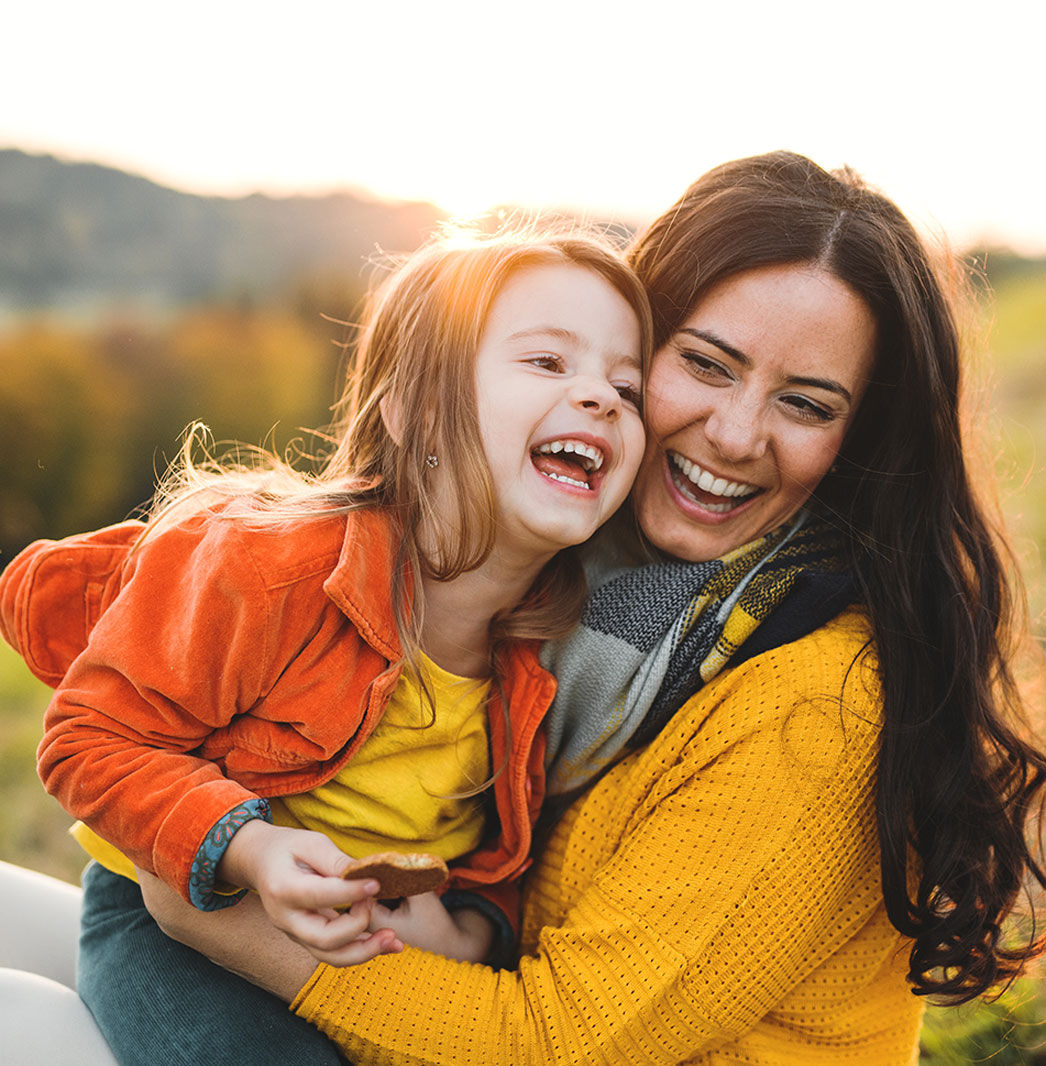 Happy family with beautiful smiles